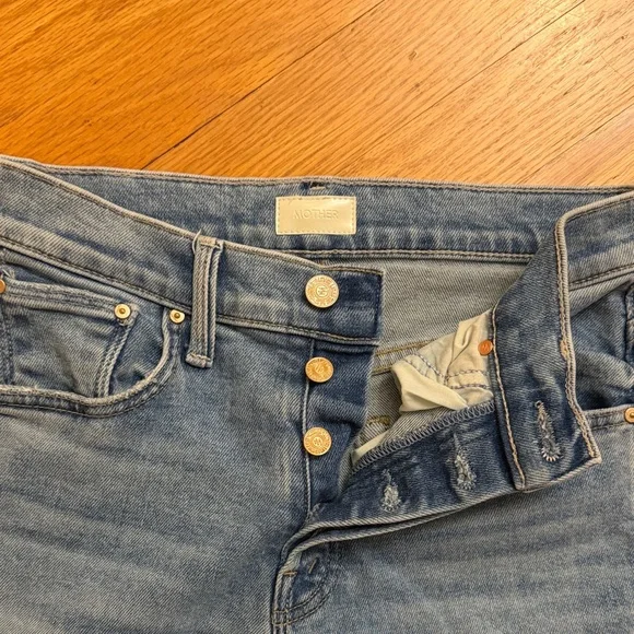 MOTHER Light Blue Ankle Jeans - Picture 2 of 5